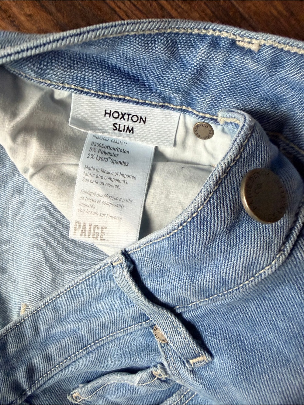 PAIGE Light Blue Skinny Jeans - Picture 3 of 4